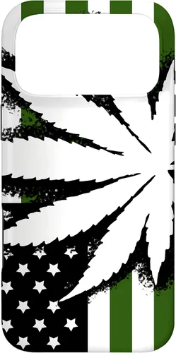 Vista 22 de American Weed Flag 4:20 Cannabis Pot Marijuana Stoner Gift Case for iPhone 17