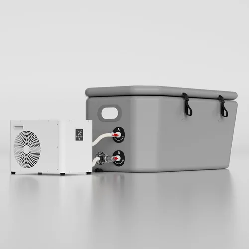 Vista 9 de ICEGALAX Enfriador de baño de hielo 1HP para bañera de hielo, enfriador de agua de control inteligente con bomba y filtro integrados, enfriamiento
