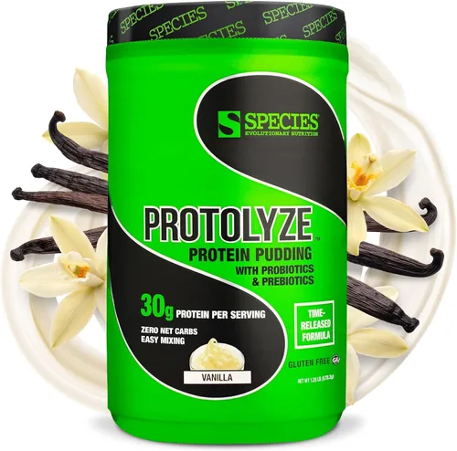 Vista 7 de Species Nutrition Protolyze - Pudín de proteína en polvo, chocolate, cero