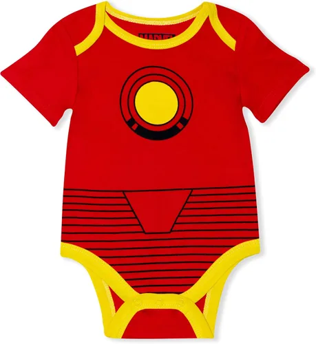 Vista 4 de Marvel Avengers Boys Bodysuit 5 Pack for Newborn and Infant BlueRedBlackGreen