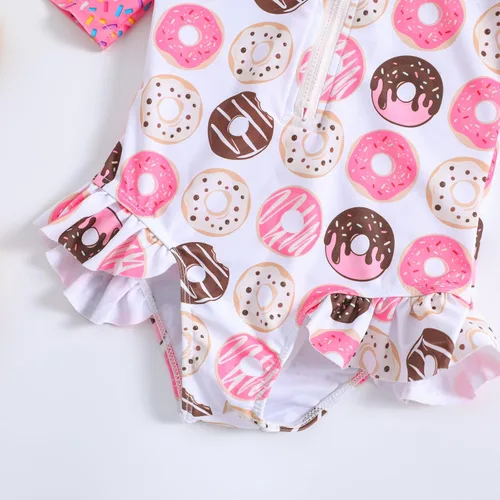 Vista 25 de MERSARIPHY Traje de baño de una pieza para niña pequeña, traje de baño de manga larga, traje de baño para niñas