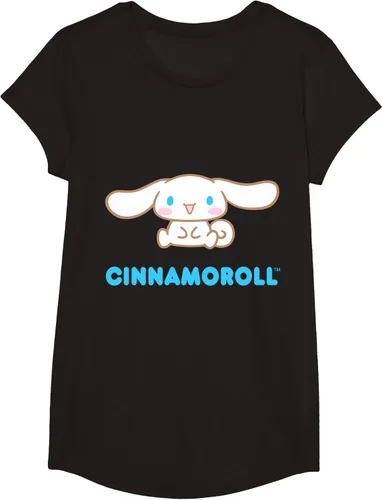 Vista 6 de Cinnamoroll Character Front and Back T-Shirt S Negro