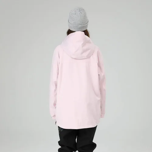 Vista 3 de SEARIPE Chaqueta de esquí para mujer, con capucha, para nieve, impermeable, para usar al aire libre