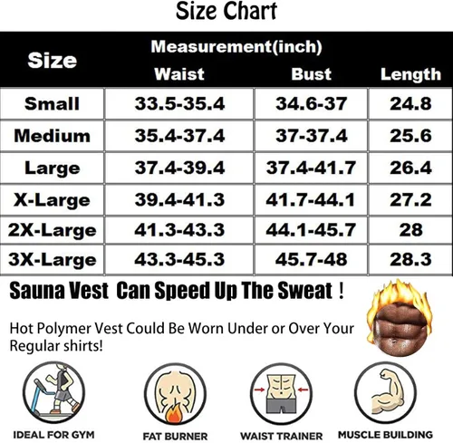 Vista 7 de Chaleco de Sauna para adelgazar con polímero, chaleco de sauna, negro caliente cuerpo fajas corsé con cremallera cintura entrenador