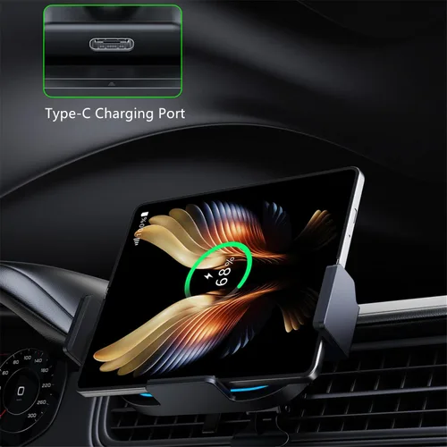 Vista 9 de Cargador de coche inalámbrico para Samsung Galaxy Z Fold 7 6 5 4 3 2, 15 W, soporte de coche de carga rápida, accesorios de coche, soporte
