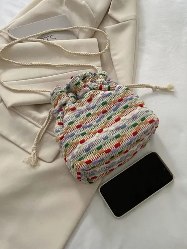Vista 4 de Verdusa Bolso bandolera con cordón para mujer