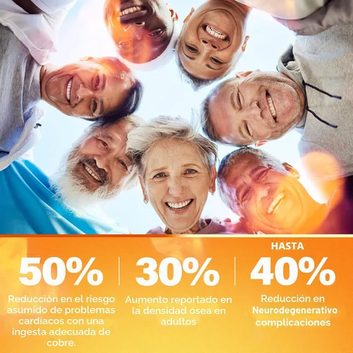 Vista 8 de Suplementos de cobre para mujeres y hombres (90 cápsulas) aumenta la energía, nutre el cuerpo, fórmula antienvejecimiento, incluye vitamina C, zinc