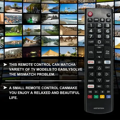 Vista 7 de AKB75675304 Reemplazo de control remoto universal, apto para LG Smart TV 32LM570BPUA 32LM620BPUA 32LM630BPUB 55UM69 65UM73000PUA 55UM6900PUA