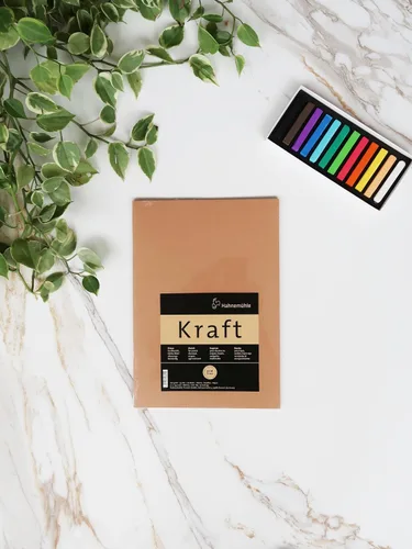 Vista 2 de Cuaderno de bocetos Kraft 4.23 oz/m², cuaderno, A5, 20 fls