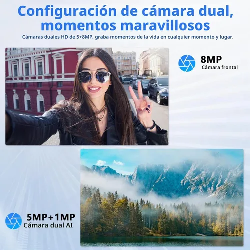 Vista 6 de Raemond Tablet Android 15 de 10 pulgadas con funda, 18 GB de RAM 128 GB de ROM, 1280 x 800 IPS HD Widevine L1, Octa-Core, 1TB expandible, WiFi 6