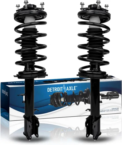 Vista 27 de Detroit Axle - Puntales 4WD para Ford Expedition Lincoln Navigator 1997-2002, 4 puntales completos con muelle helicoidal delantero trasero 1998 1999