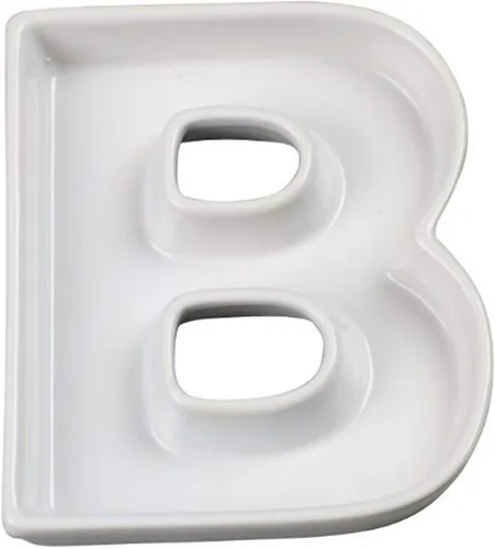 Vista 5 de Plato de cerámica con diseño de carta de amor Ivy Lane, color blanco, 6 - pulgadas, Blanco