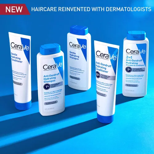 Vista 10 de CeraVe Champú Hidratante Suave, Con Ceramidas, Niacinamida y Ácido Hialurónico Para Cabello y Cuero Cabelludo Suaves y de Aspecto Saludable, Champú