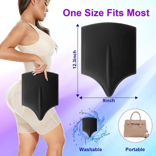 Vista 9 de Paquete de tablero trasero de espuma Lipo con moldeador lumbar BBL (negro)