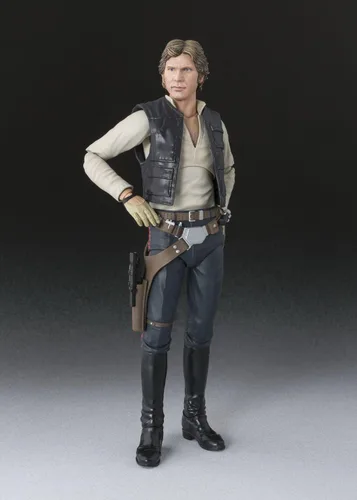 Vista 4 de De Bandai S.H. Figuarts: Han Solo de Star Wars (Una nueva esperanza), aproximadamente 6 pulgadas