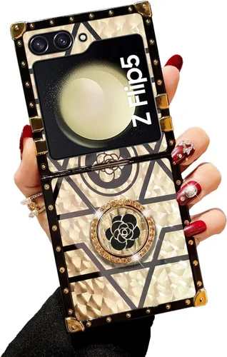 Vista 19 de Funda para S23 Ultra, Galaxy S23 Ultra para mujer, funda a prueba de golpes, TPU retro, elegante, clásica, borde de lujo, protección completa