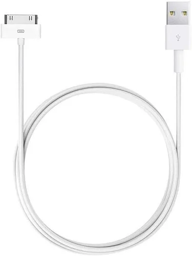 Vista 2 de Cable de 30 pines, conector de carga USB y sincronización para iPhone 4/4S, iPhone 3G/ 3GS, iPad 1/2/3, iPod Touch, iPod Nano de 6 pies (blanco)