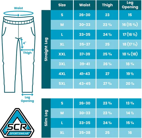 Vista 3 de SCR - Pantalones deportivos para hombre, pantalones atléticos de entrepierna larga color negro, gris y azul marino, 30L 32L 34L 36L 38L