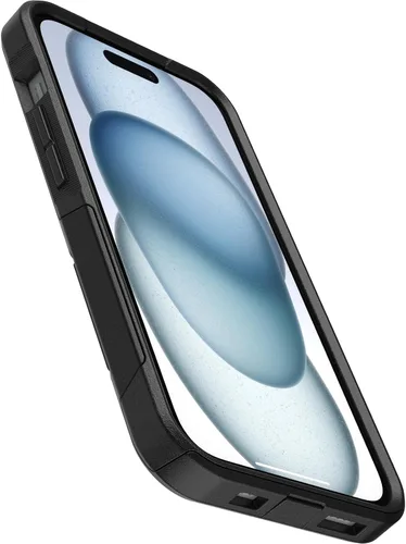 Vista 4 de OtterBox - Funda para iPhone 17e, 16e, 15, 14 y 13 serie Commuter, color negro, delgada y resistente, apta para bolsillo, con protección de puerto