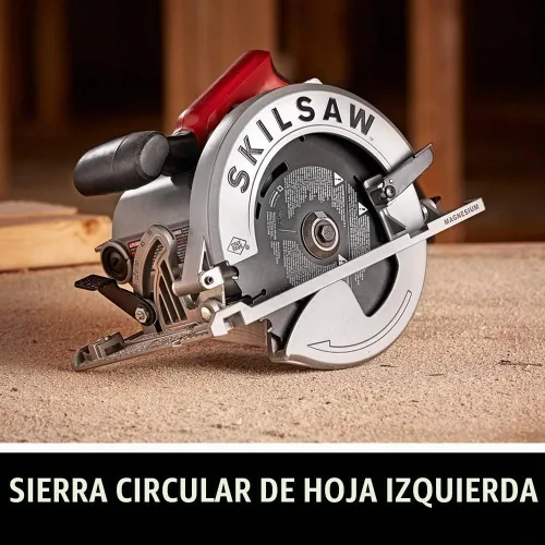 Vista 2 de SKIL Sierra circular Sidewinder de hoja izquierda de magnesio de 15 Amp 7-1/4 pulgadas Skilsaw - SPT67M8-01