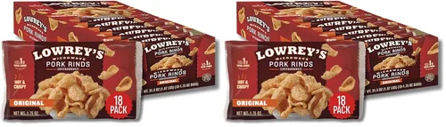 Vista 9 de Lowrey's Rizos de tocino cáscara de cerdo de microondas (chicharrones), caliente y picante, 1.75 onzas (paquete de 18)