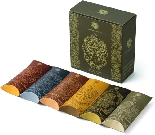 Vista 2 de Jembrana Incense Conos - Mezcla de 6 aromas (60 conos en total) - Loto, Gardenia, sándalo, espíritu curativo, atención plena y diosa floral