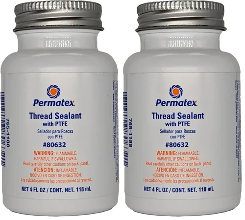 Vista 2 de Permatex 80631 Sellador de hilos con PTFE, 1 oz., Blanco