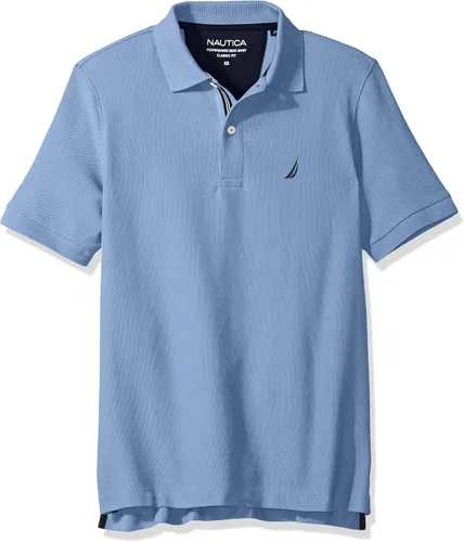 Vista 144 de Nautica playera polo clásica de mangas cortas, color sólido, para hombre