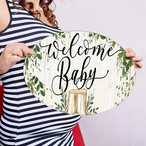 Vista 5 de Fumete 8 carteles de jardín de animales del bosque, para baby shower, género neutro, decoración de bienvenida de bebé con estacas, letreros