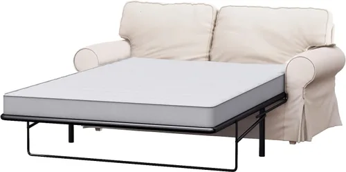 Vista 7 de Funda de repuesto para sofá cama de dos plazas Ektorp (algodón pesado) compatible con el sofá cama Ektorp de 2 plazas, una funda de sofá de calidad
