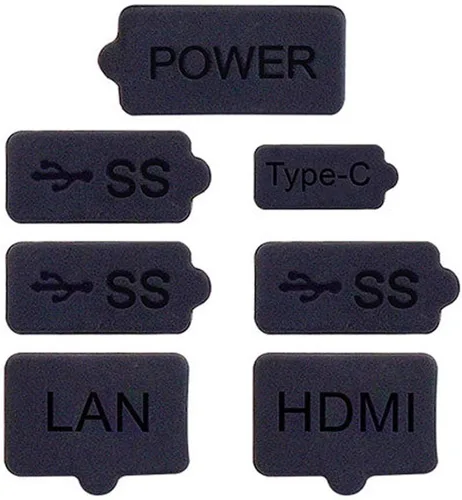 Vista 5 de ECHZOVE Dust Protector for PS5, PS5 Accessories, Silicone Soft Rubber Dust Proof Plug Assessories Kits Set