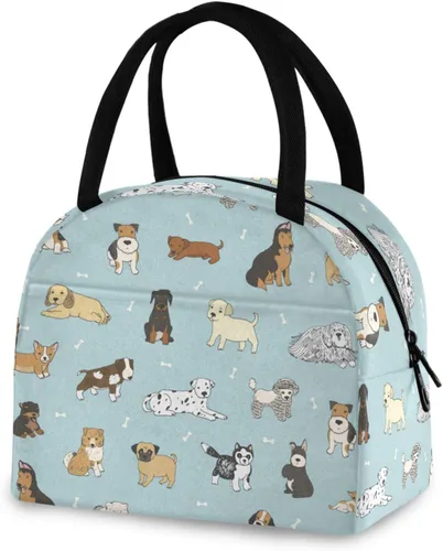Vista 25 de Bolsa de almuerzo Axolotl para mujeres, hombres y niños, lonchera aislada reutilizable para oficina, trabajo, escuela, picnic, caminata Reusable