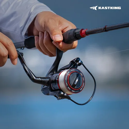 Vista 7 de KastKing Carretes de pesca giratorios Brutus, relación de engranaje 5.2:1