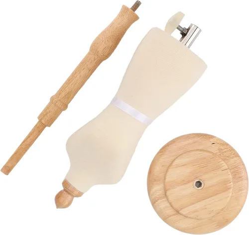 Vista 5 de Maniquí femenino para coser y hacer patrones, maniquí de exhibición ajustable con soporte de trípode para exhibición de ropa, tienda minorista, uso
