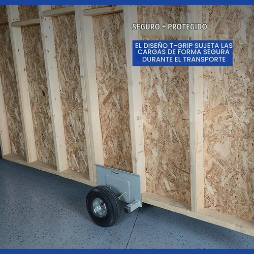 Vista 4 de Strongway Plataforma de panel, capacidad de 600 libras, ruedas neumáticas