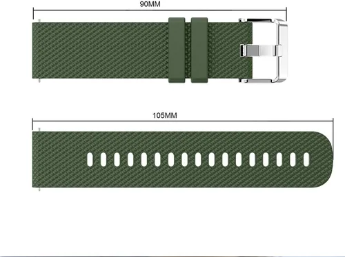 Vista 4 de Bandas de reloj para Vivoactive 3, bandas de repuesto de silicona suave de 0.787 pulgadas para Garmin Vivoactive 3/Garmin Forerunner 645 Verde