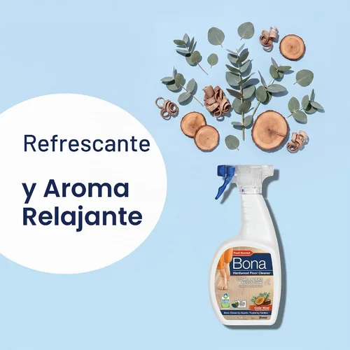 Vista 11 de Bona Spray Limpiador para Pisos de Madera Dura - 32 fl oz - Aroma a Madera de Cedro - Recargable - Solución de Limpieza Sin Residuos para Pisos