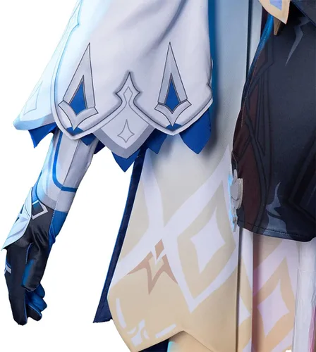 Vista 6 de Genfeli Disfraz de cosplay de Genshin Impact Eula Cosplay conjunto completo de juego de rol, trajes de Halloween - S