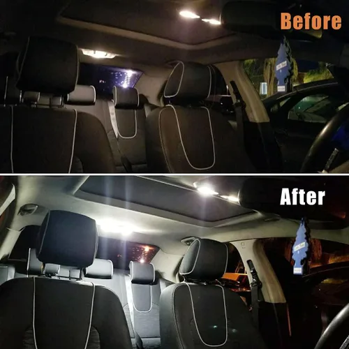 Vista 3 de AUTOGINE Kit de bombillas LED blancas superbrillantes de 6000 K para interiores Ford Mustang 2015 2016 2017 2018 2019 2020 + herramienta