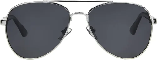 Vista 2 de Foster Grant Gafas de sol Trupolar 05 para hombre, color plateado, 2.520 in de EE. UU, plateado