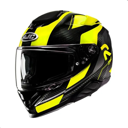 Vista 5 de Casco para motocicleta HJC RPHA 71 Carbon Hamil con visera protectora HJ-40 Pinlock, aprobado por DOT (MC1, X-Small)