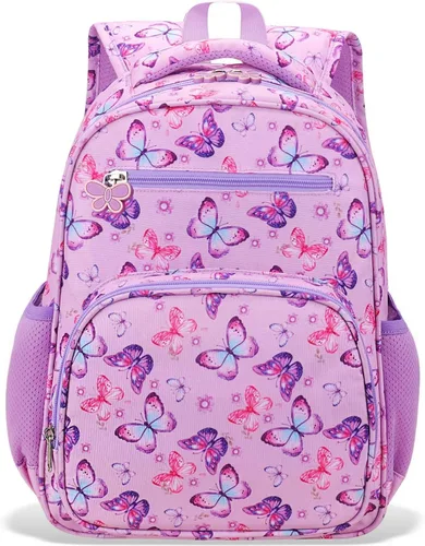 Vista 10 de RHCPFOVR Mochila infantil para niñas – Mochila para niñas de 3 a 8 años, sirena para niños, mochila escolar de 15 pulgadas para jardín de infantes