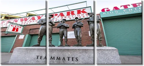 Vista 34 de TUMOVO American Major Baseball - Lienzo decorativo para pared, diseño de estadio de los Bravos, 3 piezas, arte de pared de Filadelfia, cuadros