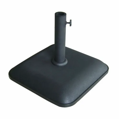 Vista 2 de Marbueno Base Sombrilla Cuadrada Cemento 45X45X7,3 cm 25KG Negro Jardin, Piscina y Terraza 10458