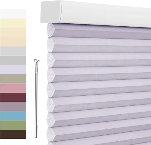 Vista 9 de Tonature Persianas Celulares de Tamaño Personalizado para Ventanas Cortinas Blackout sin Cordón Persianas Enrollables Protección UV Aislamiento