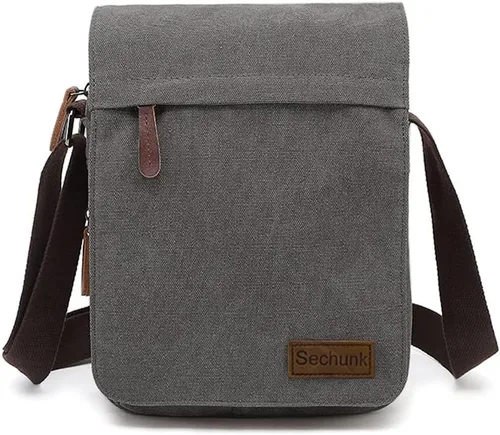 Vista 51 de Sechunk Vintage Canvas Messenger Cross body bag Shoulder bag