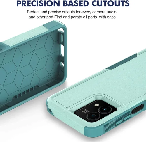 Vista 6 de Funda para Moto G Stylus 5G 2023: funda protectora de doble capa resistente para teléfono celular, a prueba de golpes, con protector de pantalla