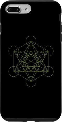 Vista 9 de Funda de yoga espiritual oculta para iPhone 15 Geometría Sagrada Metatron