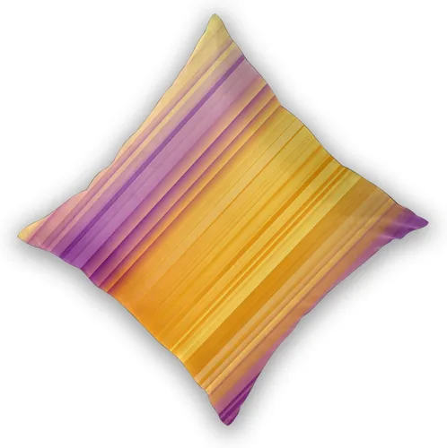 Vista 4 de Pack of 2 Short Plush Throw Pillow Covers 16 X 16 Inch, Retro Yellow Purple Stripes Couch Throw Pillow Covers Cozy Pillowcases, Couch Pillow Covers