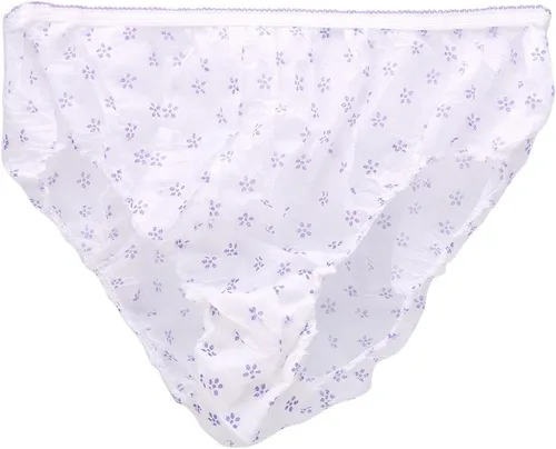 Vista 9 de Bragas desechables, ropa interior para mujer, calzoncillos de papel de algodón para viajes y estancias hospitalarias, 7 piezas (XL), Predeterminado